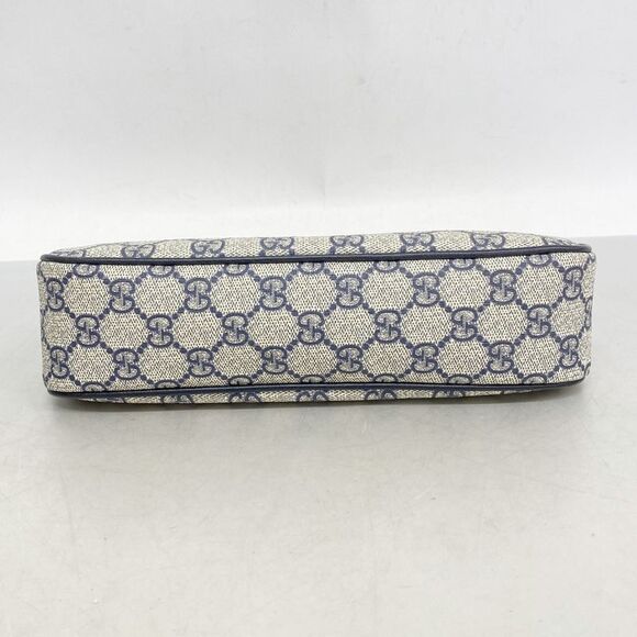 Gucci Handbag Ggmarmont GG Supreme 735132 PVC Navy Gold Hardware 2way Bag Ladies - Picture 3 of 7